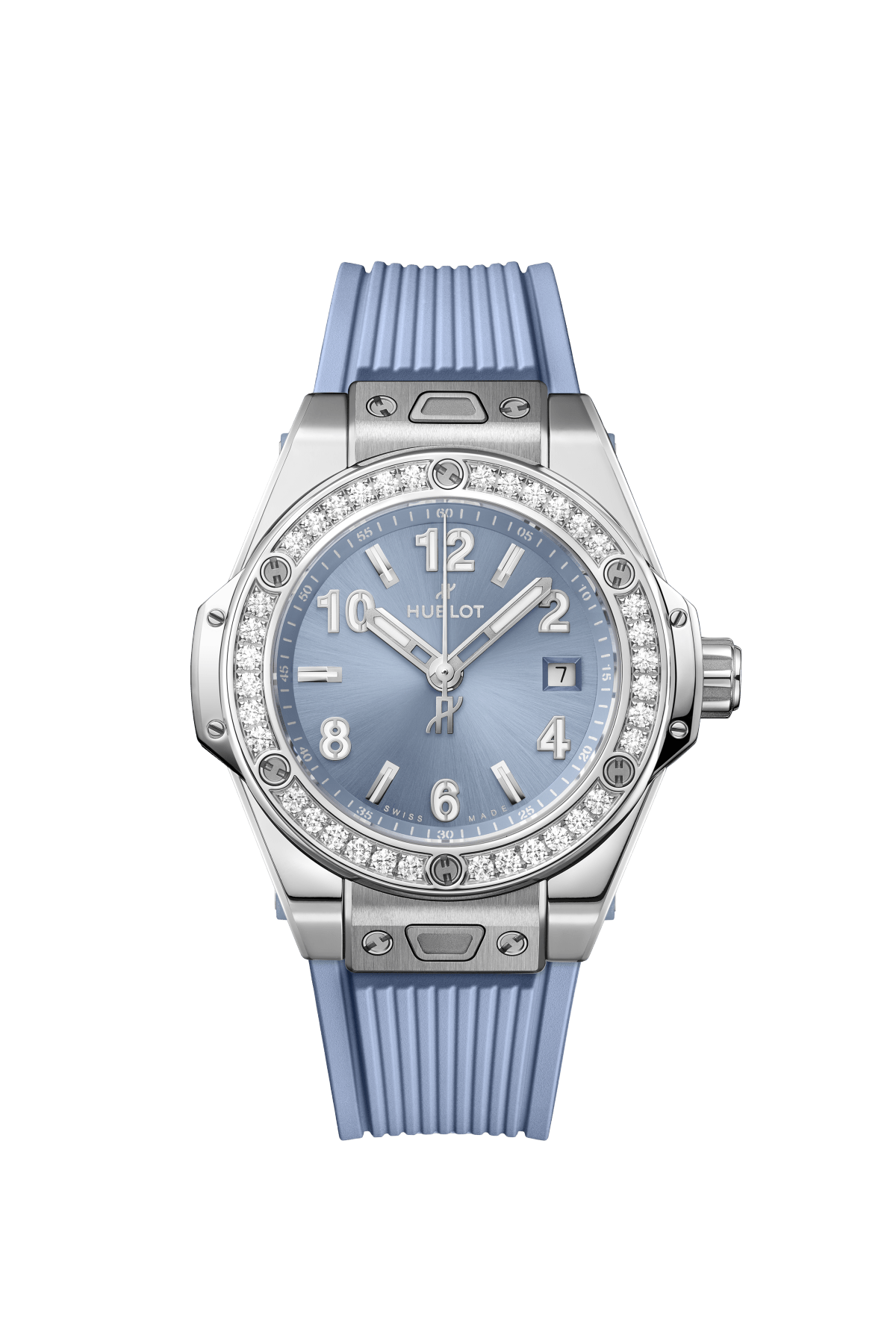 Hublot  Big Bang One Click Steel Coal Blue Diamonds
