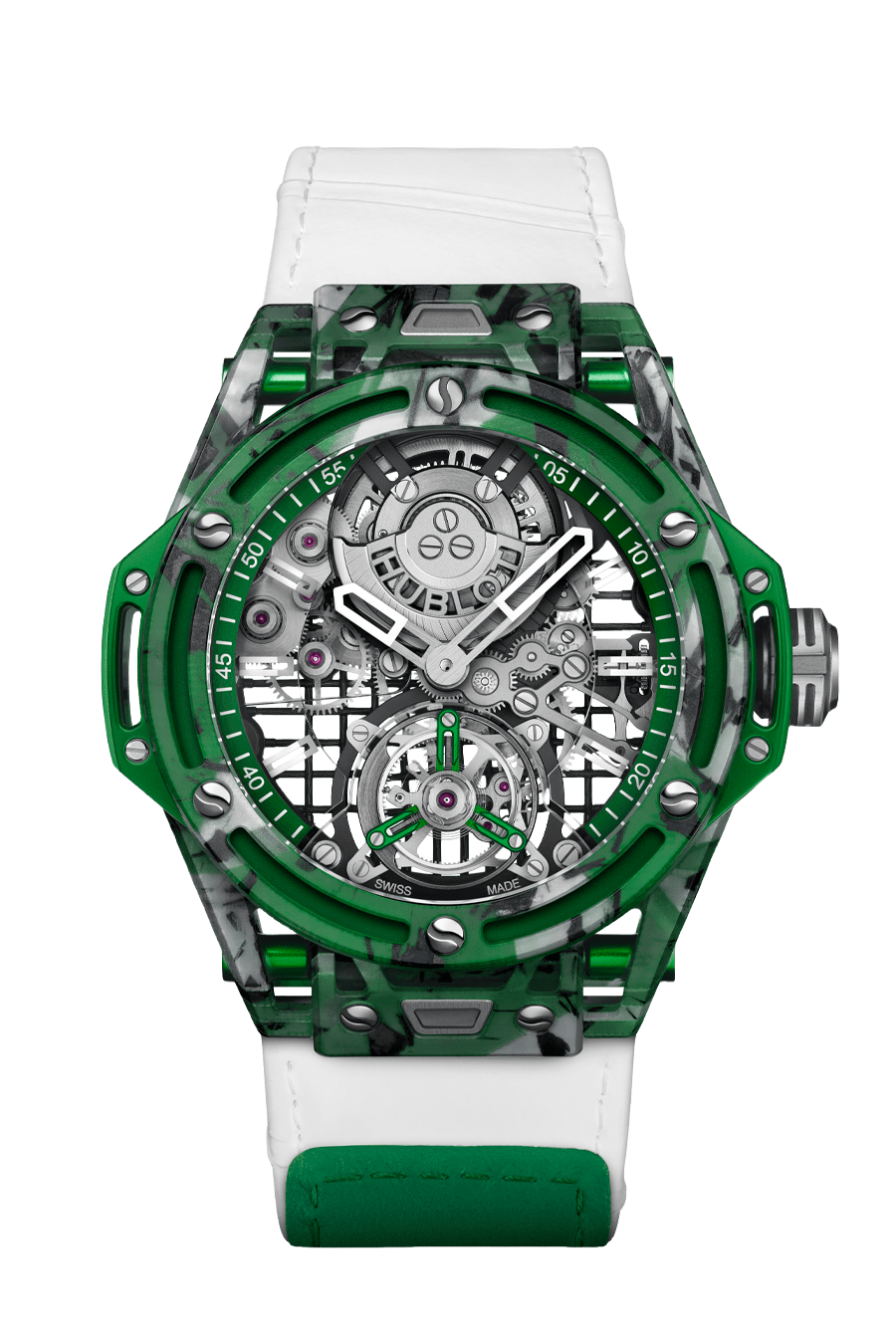 Hublot  Big Bang Tourbillon Novak Djokovic Goat Edition Green