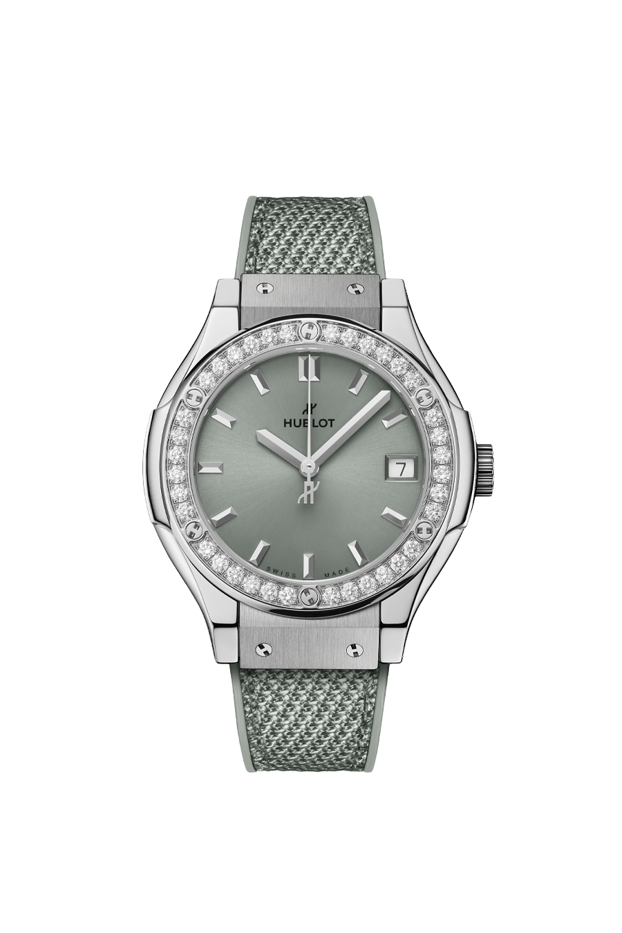 Hublot  Classic Fusion Titanium Sage Green Diamonds